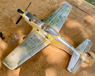 VINTAGE 60s/70s COX P-51D MUSTANG CONTROL LINE MODEL AIRPLANE
