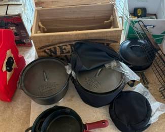 Cast iron camping cooking 