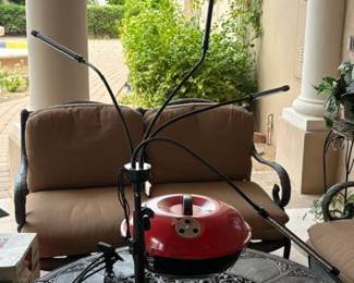 2nd patio set cast aluminum rust free  sofa loveseat coffee table 