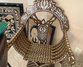 Hand crafter antique chair