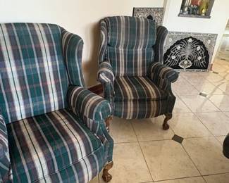 Wingback chairs