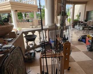 Fishing gear + storage 