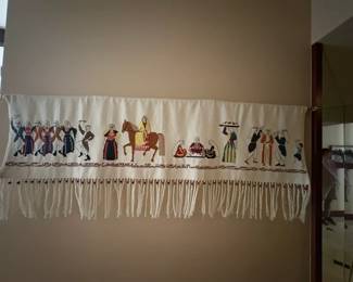 Needlepoint wall hanging