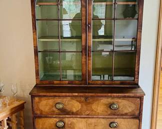 Early 19th Century George III Mahogany Secretaire Bookcase