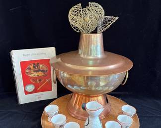 Copper Hot Pot * Sake Set * Wire Strainers * Chinese Cook Book