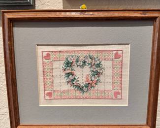 Hand made cross stitch 