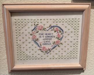 Hand made cross stitch 