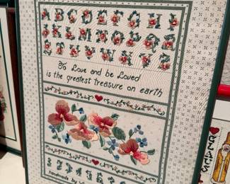 Hand made cross stitch 