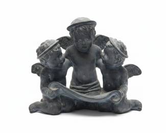 Vintage Cherub Bookends