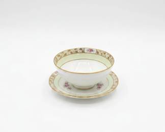 Nippon Footed Compote Dish with Saucer and Spoon