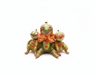 Whimsical Folk Art Pumpkin Figures