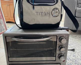 Titan deep freeze cooler and toaster oven 