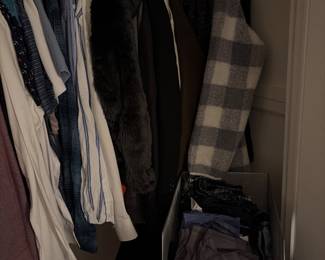 Coats and dress shirts 