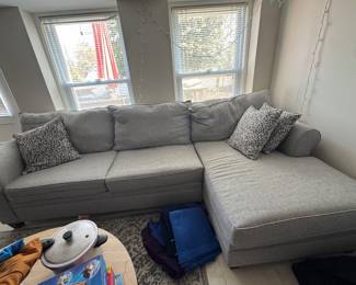 Grey sectional 