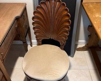 Fan back chair art deco 