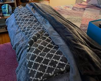 Weighted blankets and some throws 