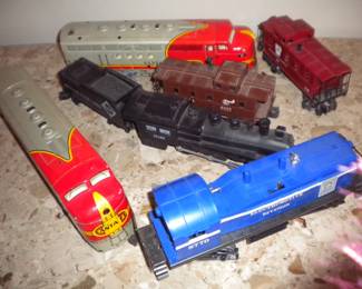 Trains and lots of vintage metal track