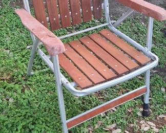 Vintage Wooden Lawn Chairs