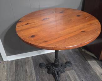 Cast Iron Pedestal Table 