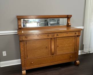 Tiger Oak Empire Style Sideboard