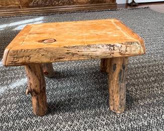 Rustic Log Stool
