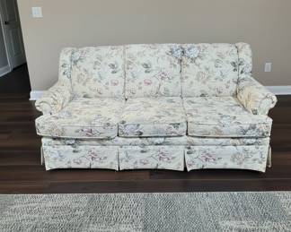 Floral Upholstered Sofa