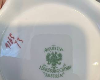 Habsburg Austria Rose Pattern Tea Set
