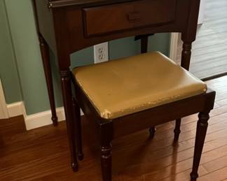 Singer Model 66 Sewing Machine with Cabinet and Stool