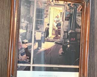 Norman Rockwell "Shuffleton's Barber Shop" Print