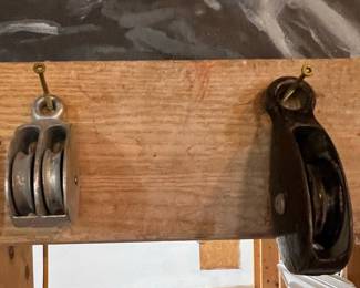Vintage Double Sheave Pulley System