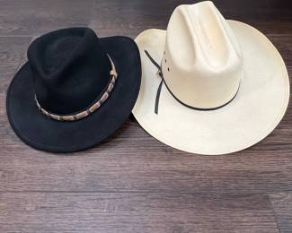 Scala "Four Seasons Felt" Hat and Resistol "United States Team Roping Championship" Hat
