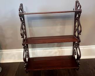 Victorian Style Mahogany Wall Shelf