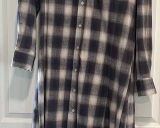 Cloth & Portrait Plaid Shirt Dress