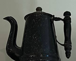 Speckled Enamelware Cowboy Coffee Pot