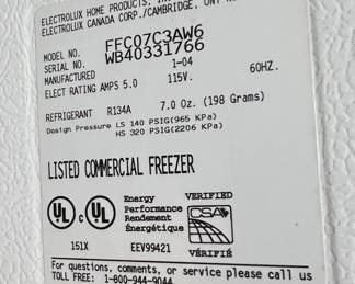 Electrolux Commercial Freezer