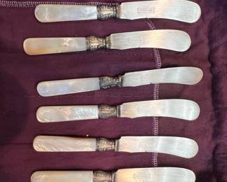 Universal L.F.&C. Mother of Pearl Butter Knives