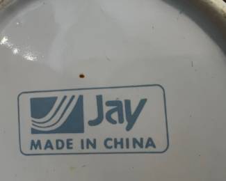 Jay Imports Blue Heart Stoneware Canister Set