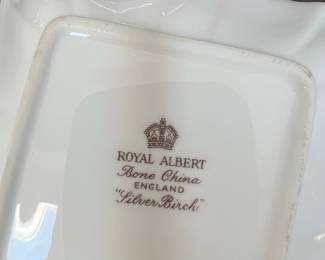 Royal Albert Silver Birch Bone China Tea Set
