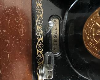 Singer Model 66 Sewing Machine with Cabinet and Stool