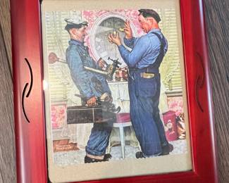 Norman Rockwell "The Plumbers" Framed Print