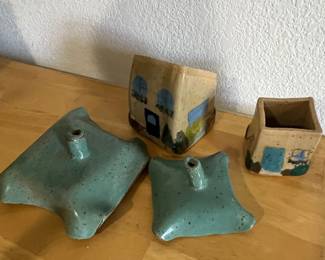 Handmade Ceramic House Set