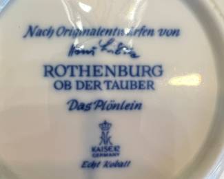 Kaiser Germany Rothenburg Ob Der Tauber Collector Plates