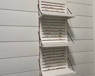 Repurposed Shutter Wall Shelf
