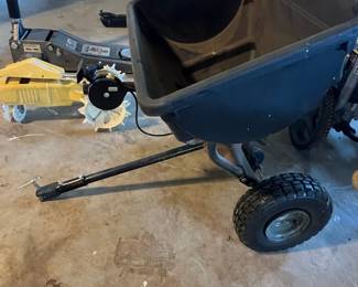 Agri-Fab 85 lb Broadcast Spreader with Tow-Behind Attachment