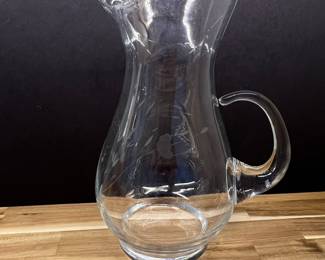 Princess House Heritage Etched Glass Pitcher