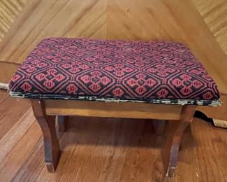 Vintage Upholstered Stool