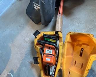 Stihl MS 460 Magnum Chainsaw in Case