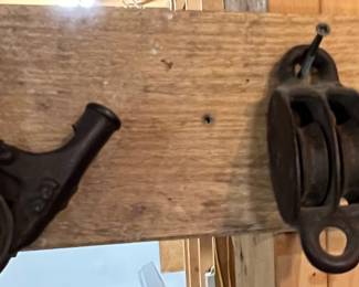Vintage Double Sheave Pulley System