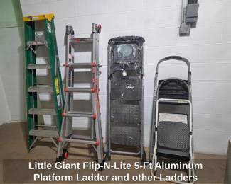 Little Giant FlipNLite Ft Aluminum Platform Ladder and other Ladders
