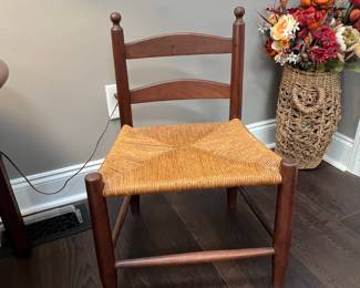 Child's Ladder Back Chair with Rush Seat